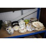 A quantity of sundry china and glassware to includ