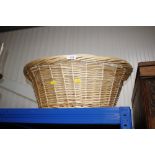 A wicker basket