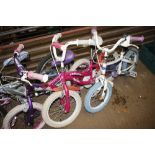 Two children's bikes