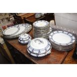 A quantity of Burslem dinnerware