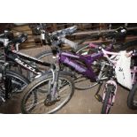 A girl's Dunlop full suspension mountain bike