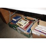 Two boxes of various books