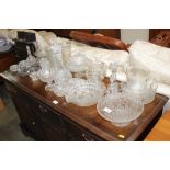 A large quantity of various table glassware to inc