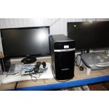 A Zoostorm desk top computer, sold as seen togethe