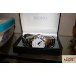 A boxed automatic Seiko watch