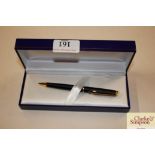 A Waterman cased ball point pen