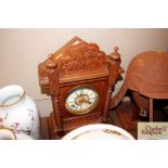 An Edwardian striking mantel clock