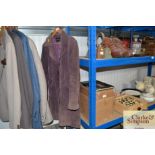 A vintage Centigrade purple suede coat