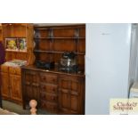 An Ercol style oak dresser