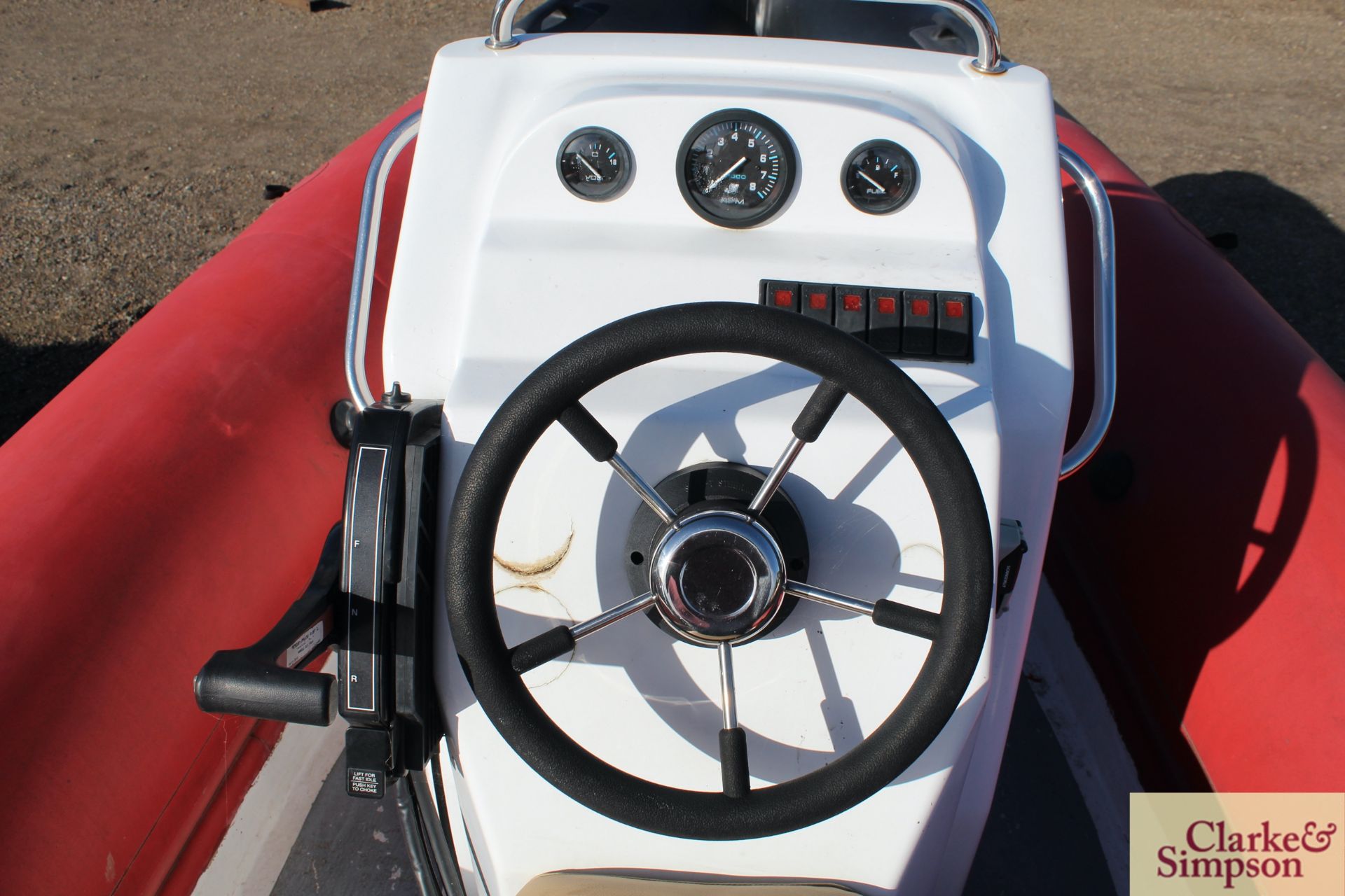 Humboldt 19ft 6in rigid inflatable boat. With Mariner 90HP oil injected 2 stroke outboard and - Image 17 of 23