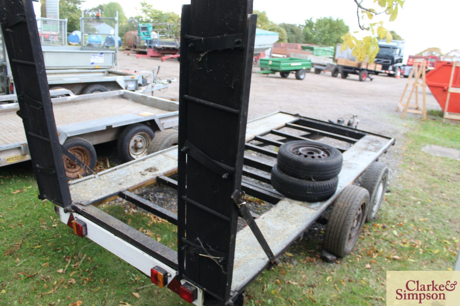 6ft x 12ft twin axle car transporter. - Image 4 of 12
