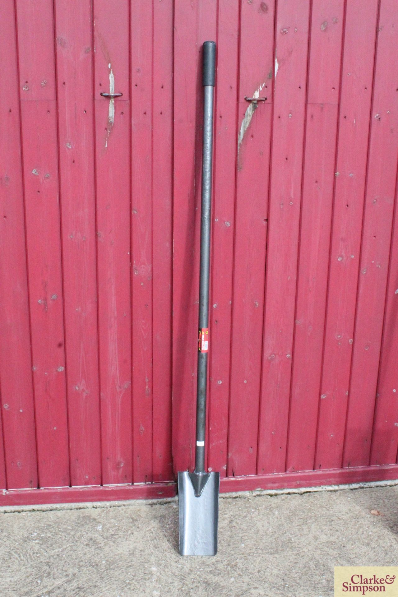 All steel forged fence spade. V