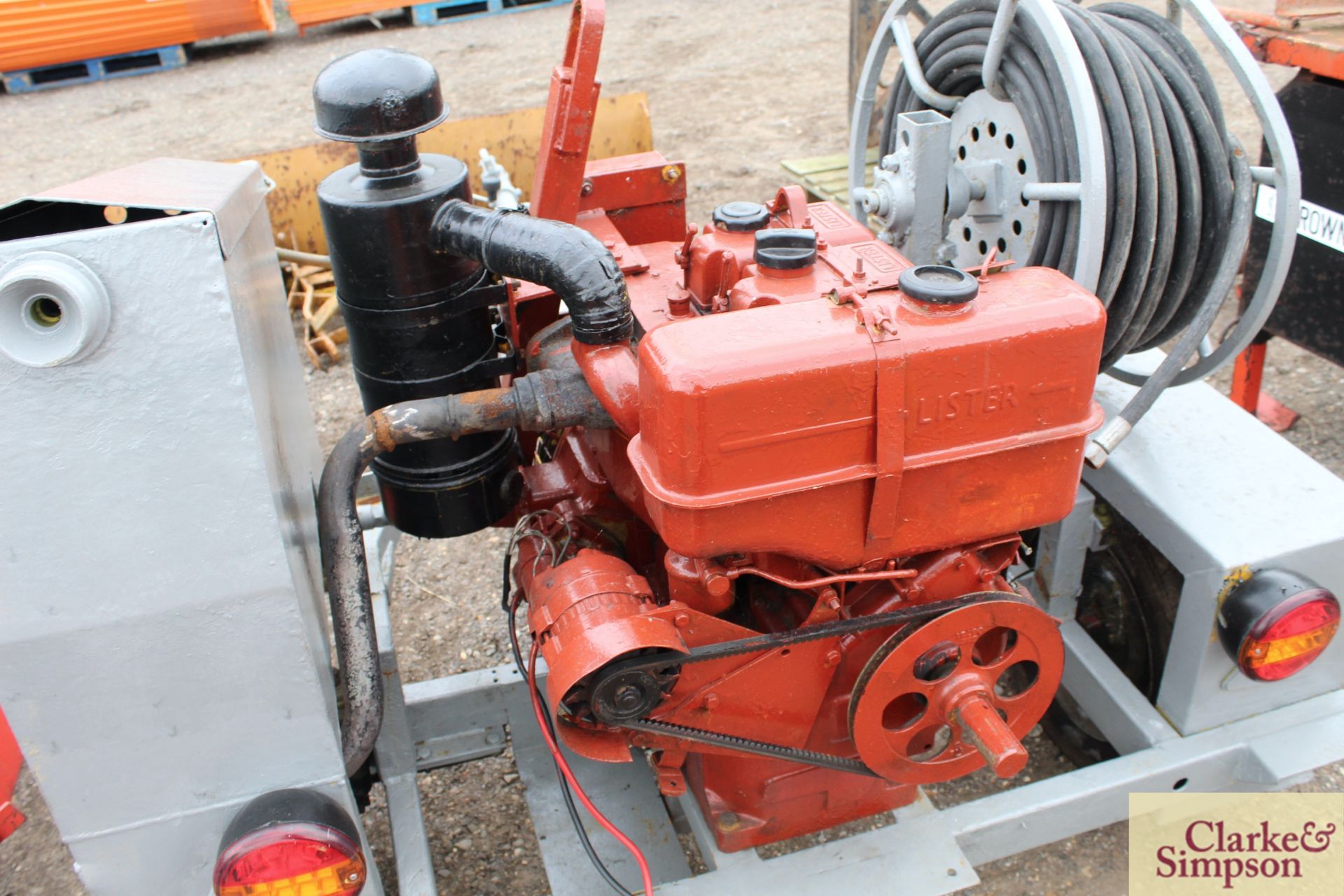 Harben fast tow high pressure drain jetter. With Lister diesel engine. - Image 8 of 8