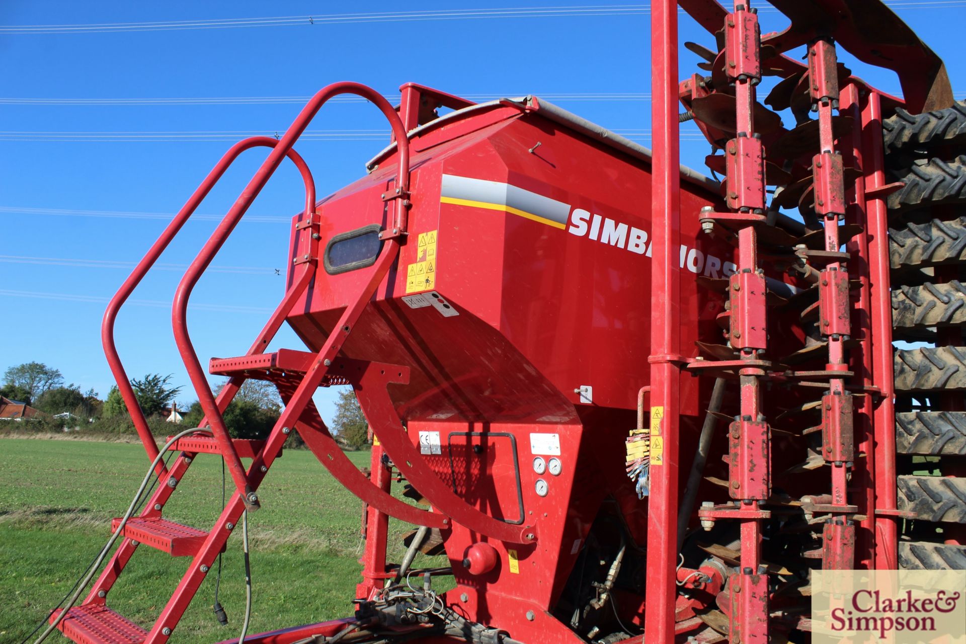 Simba Horsch Pronto 8RX 8m trailed drill. 08/2006. Serial number 23781260. With radar control, wheel - Image 20 of 27
