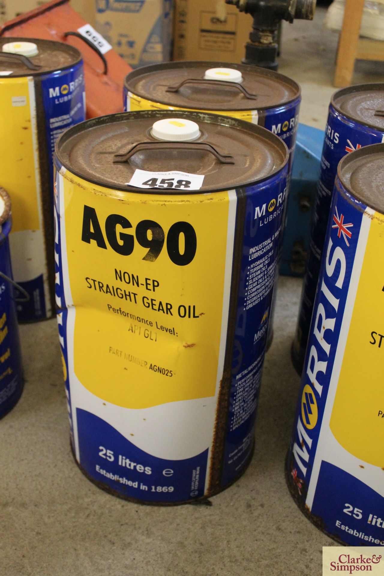 2x 25L Morris AG90 non EP straight gear oil. V