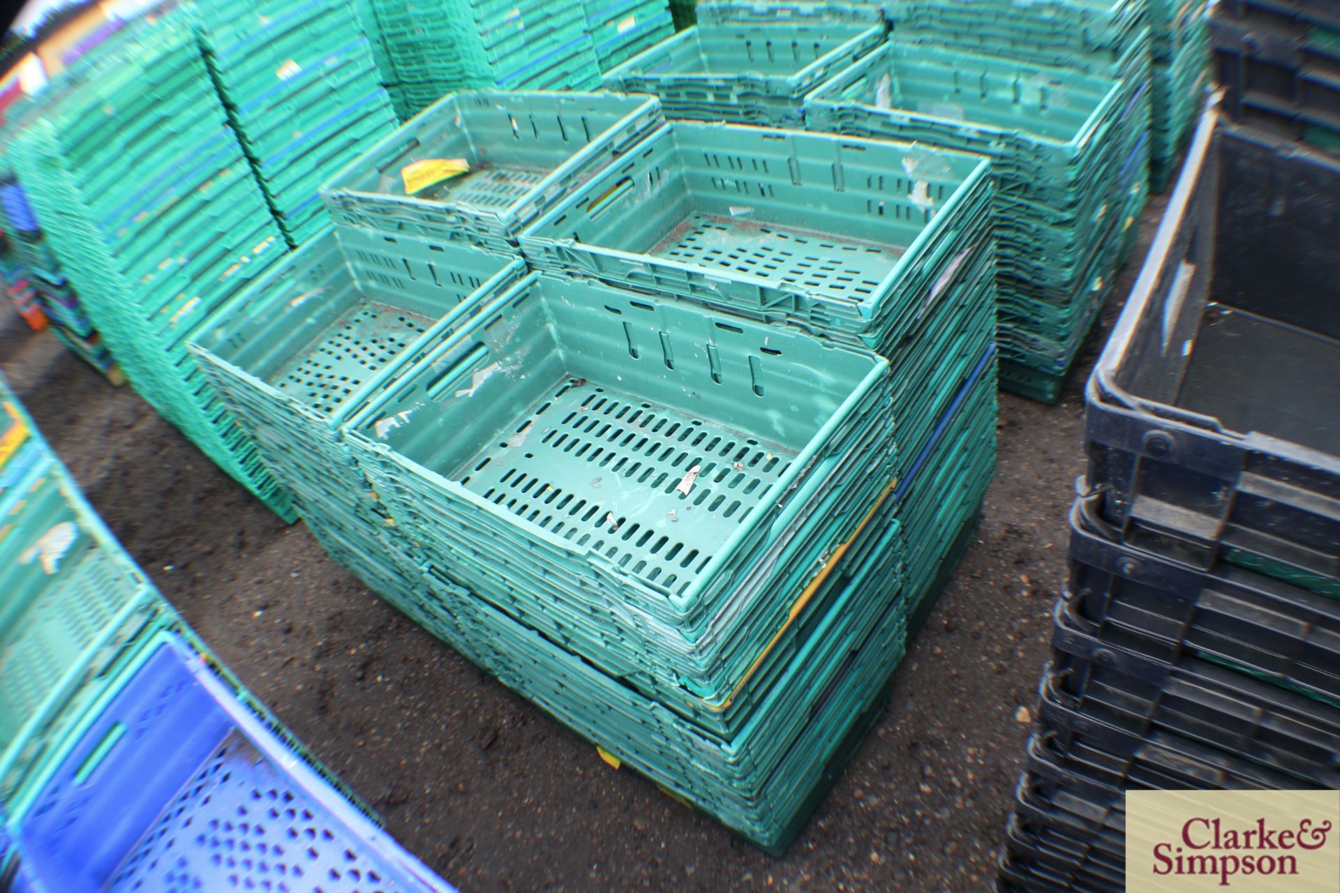 50x vegetable/ produce stacking crates. - Image 2 of 2