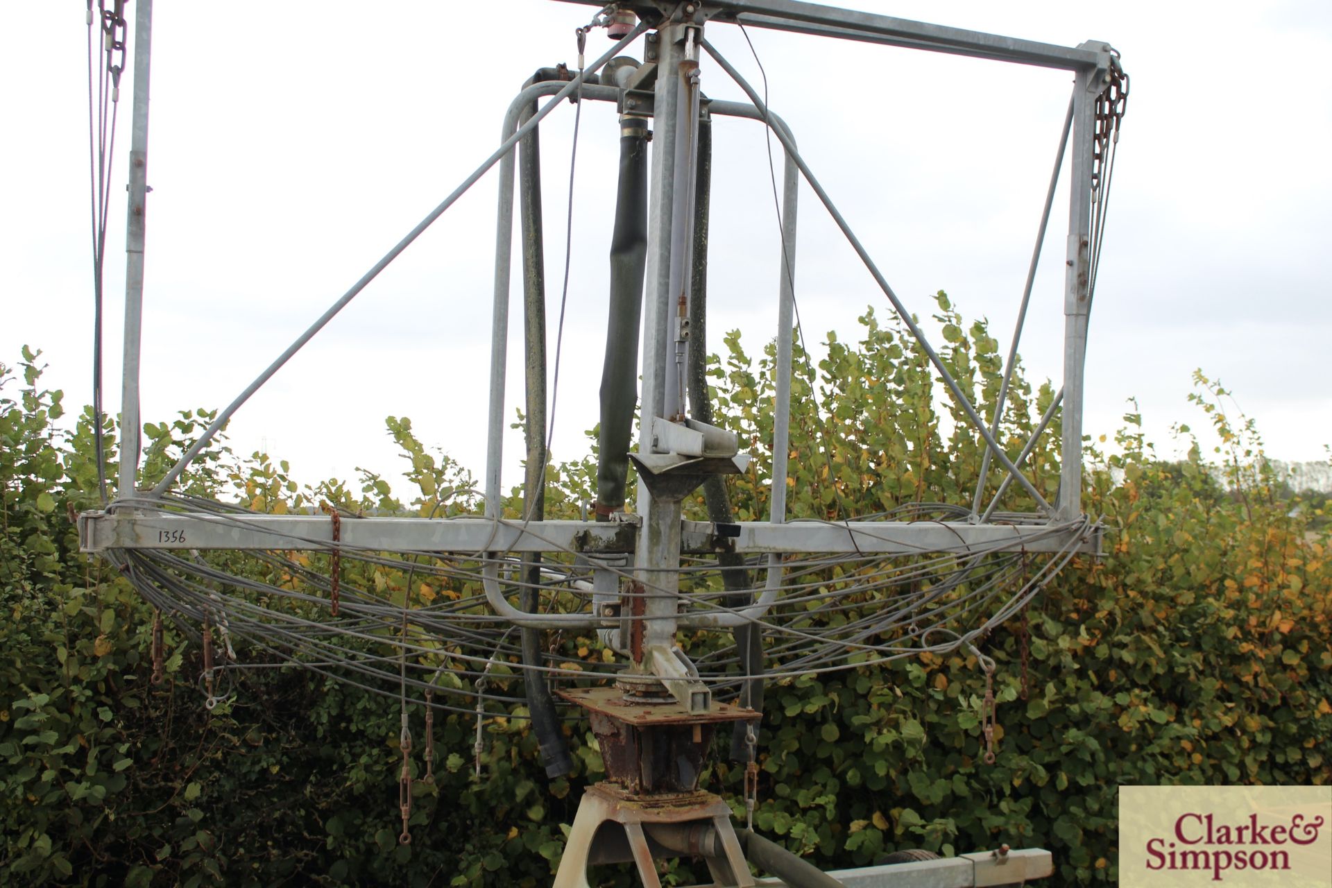 Bauer 64m spray boom irrigator. With 140 rain gun and further full boom section for spares. - Image 7 of 13