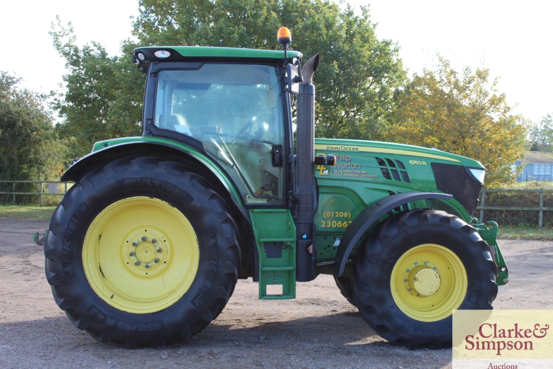 John Deere 6150R 4WD tractor. Registration AX15 VZF. Date of first registration 25/06/2015. 4,792 - Image 6 of 71