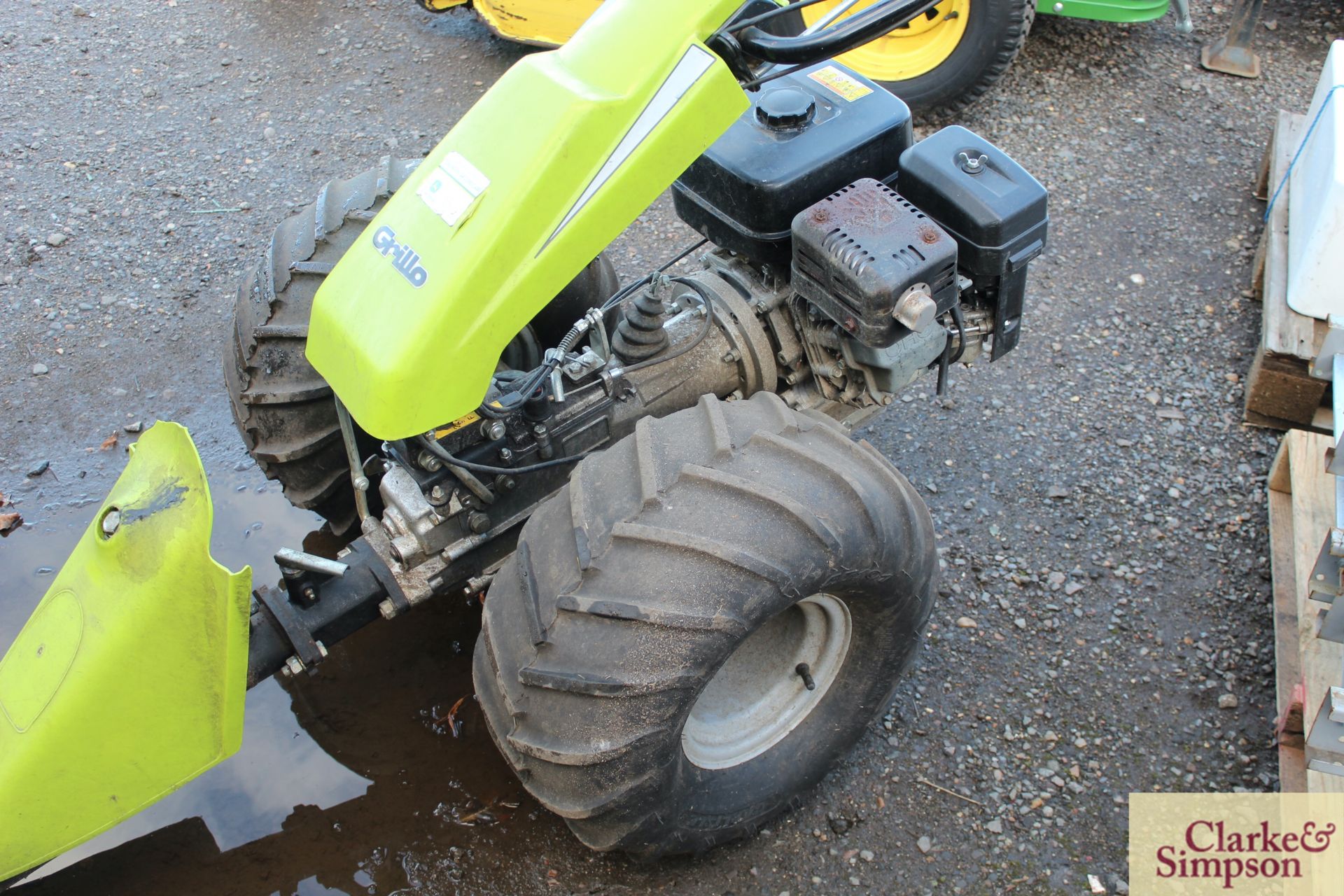 Grillo GF3 two wheel tractor. 2010. With cutterbar and flail attachments. Owned from new. V - Image 5 of 12