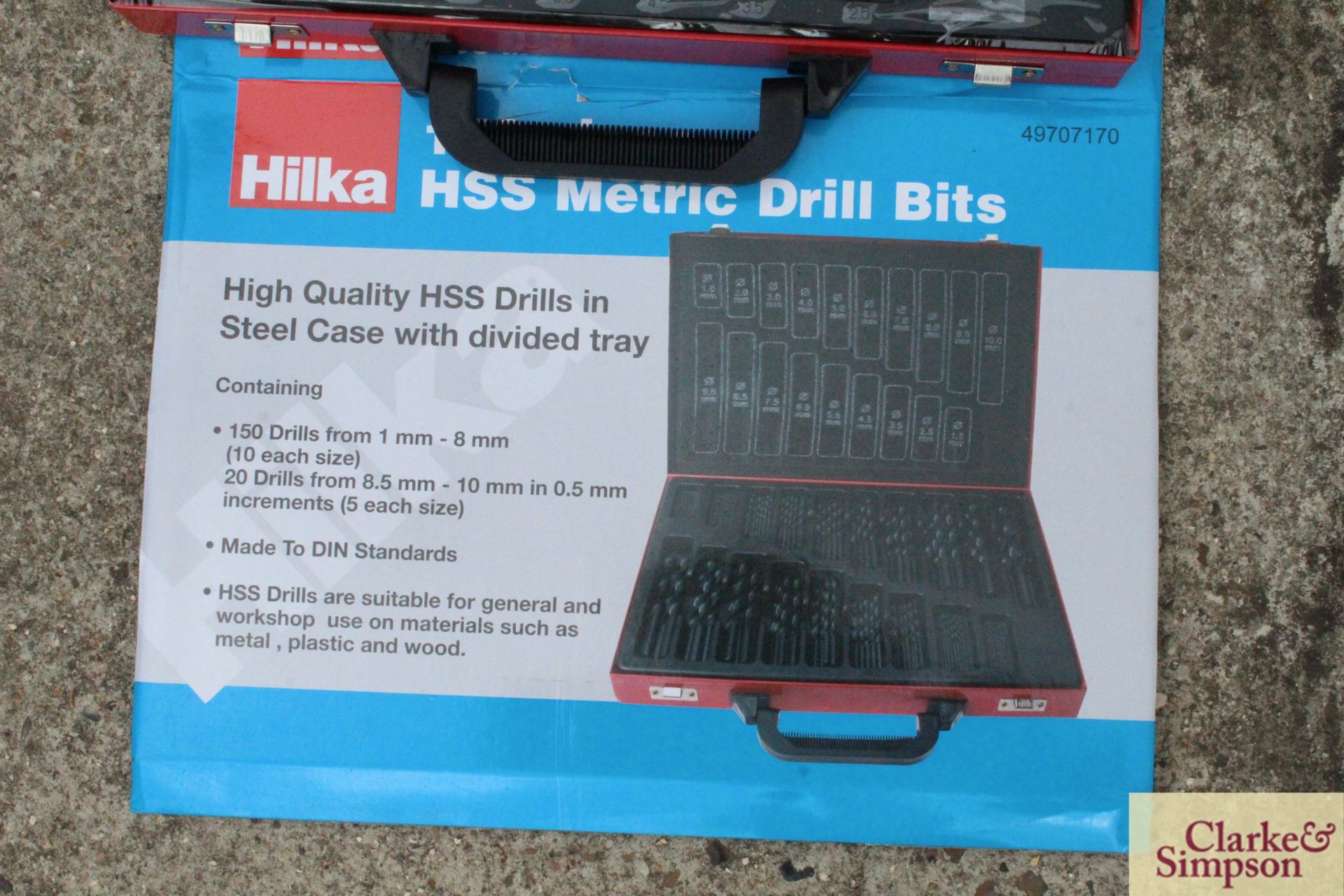 170 piece HSS drill set. V - Image 3 of 3