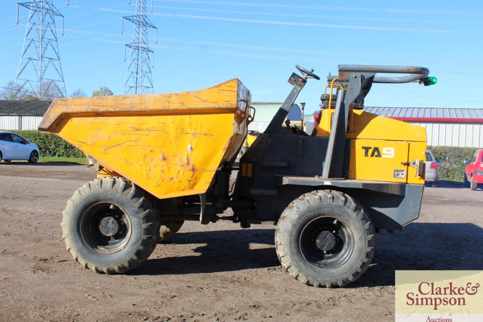 Terex TA9 9T 4WD dumper. 2011. Serial number SLBD1NP0EB5MV2514.500/60-22.5 wheels and tyres. V - Image 2 of 27