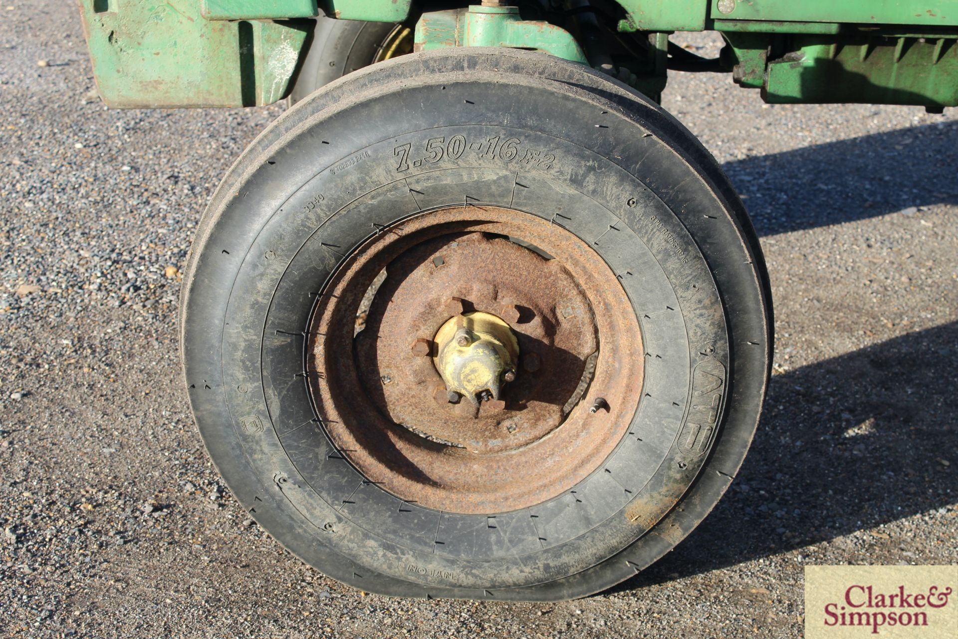 John Deere 1640 2WD tractor. Registration ETH 628V. 1980. 5,328 hours. 13.6R36 rear wheels and - Image 12 of 42