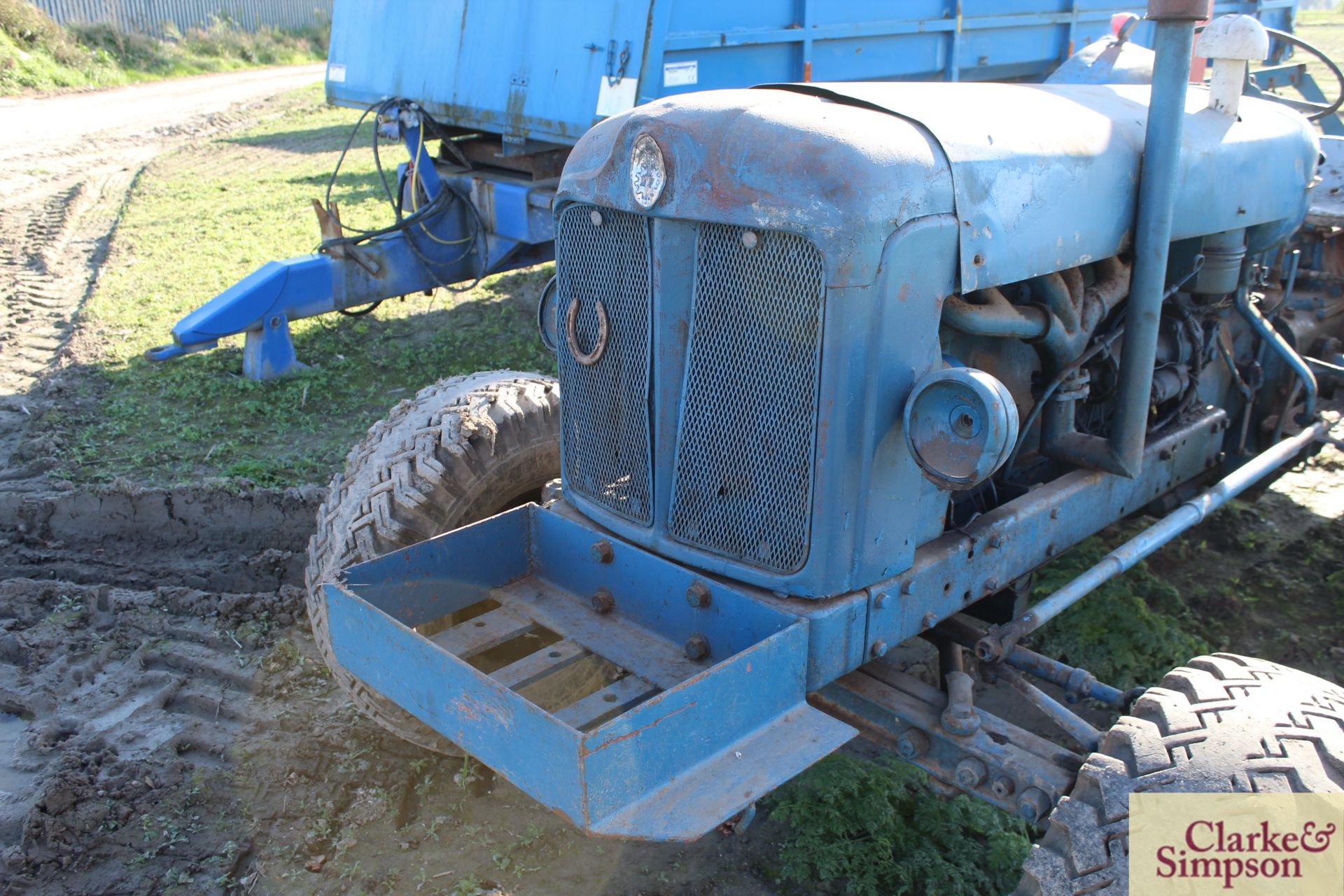 Fordson Super Major 6-cylinder 2WD tractor. 12.4/11-36 rear wheels and tyres. V [Located Lakenheath, - Image 14 of 16