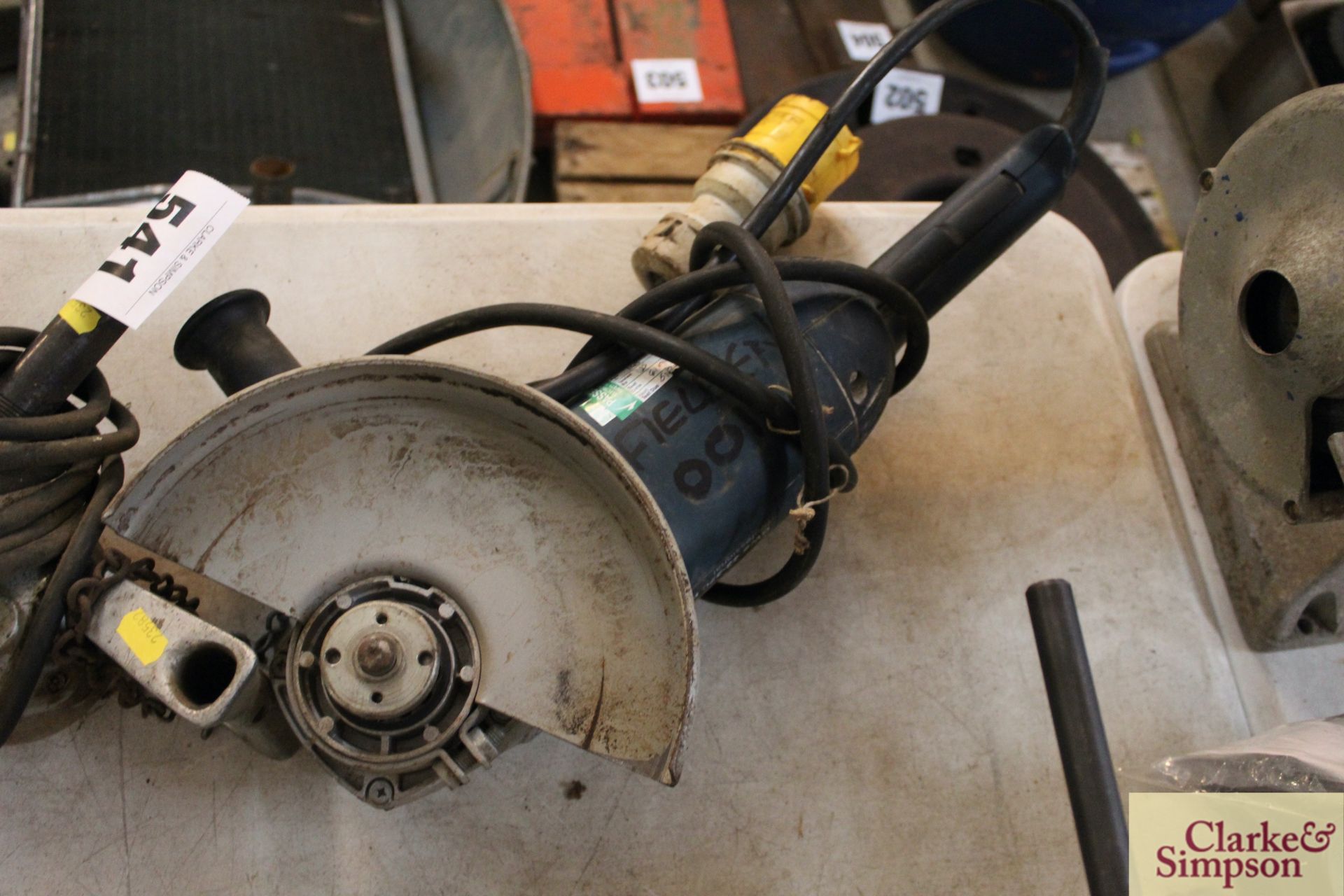 Bosch 110v 9in angle grinder. - Image 2 of 2
