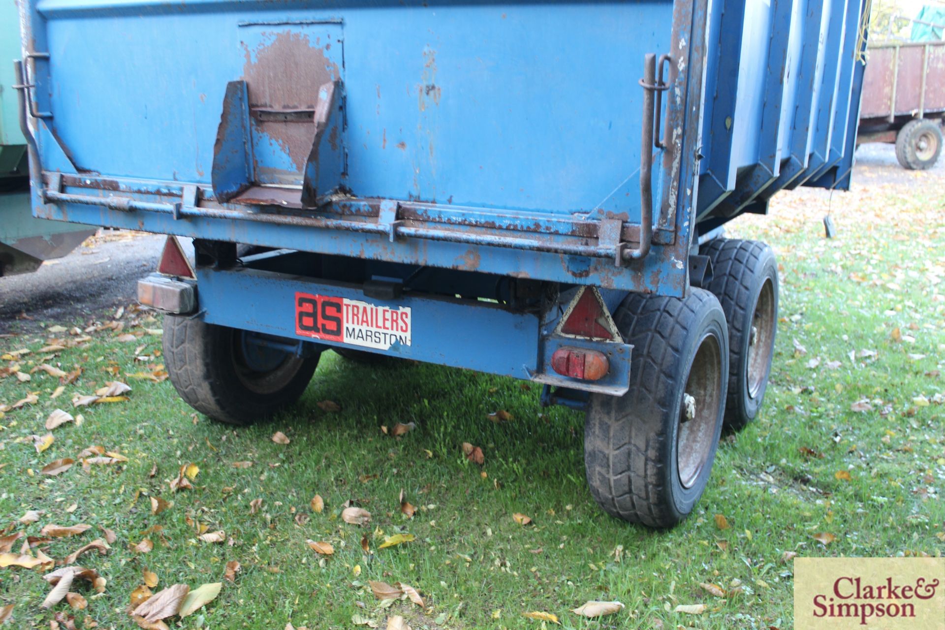 AS Marston F8T 8T twin axle tipping trailer. 01/1982. Serial number 6425. V - Image 5 of 14