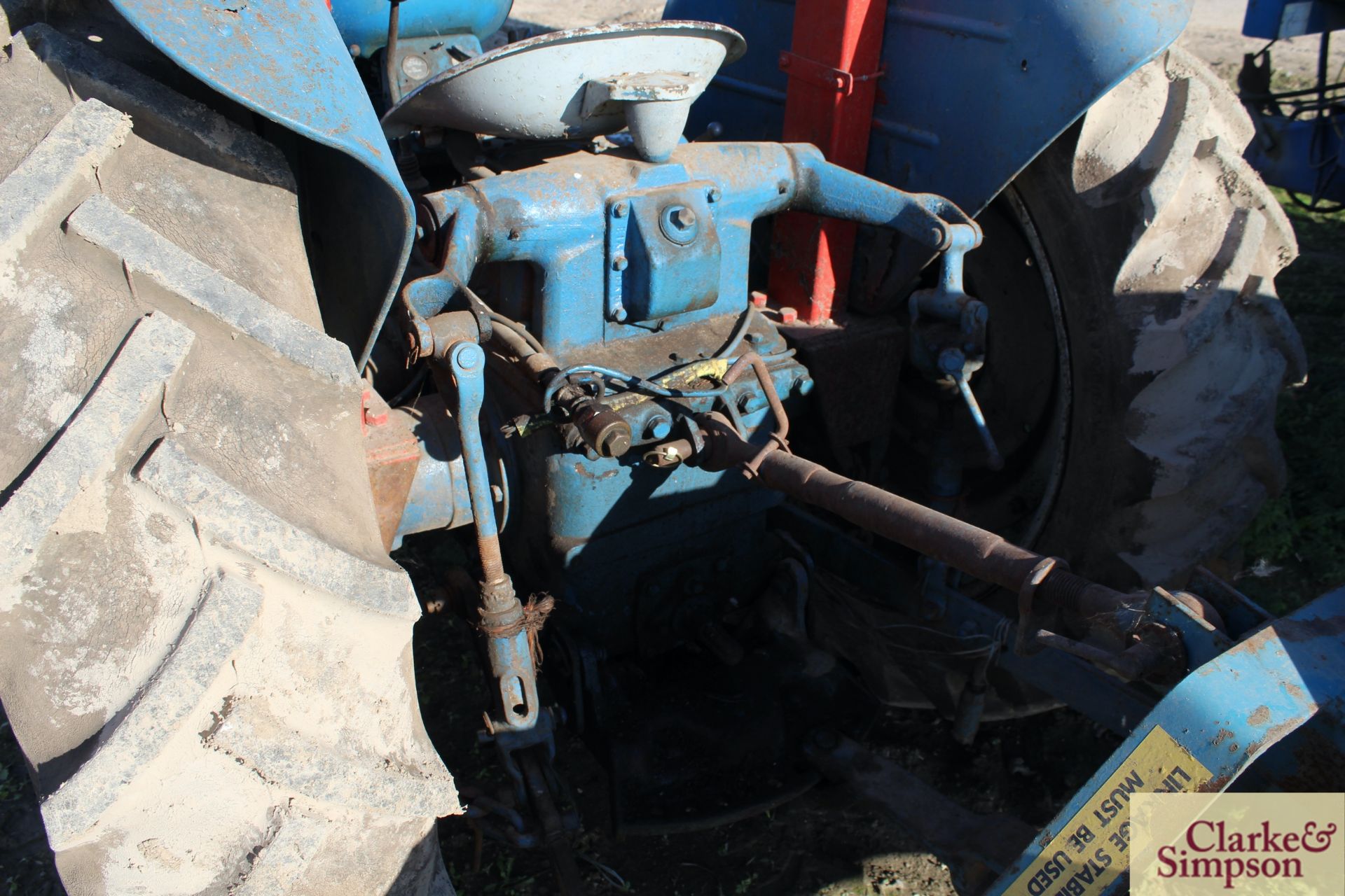 Fordson Super Major 6-cylinder 2WD tractor. 12.4/11-36 rear wheels and tyres. V [Located Lakenheath, - Image 10 of 16