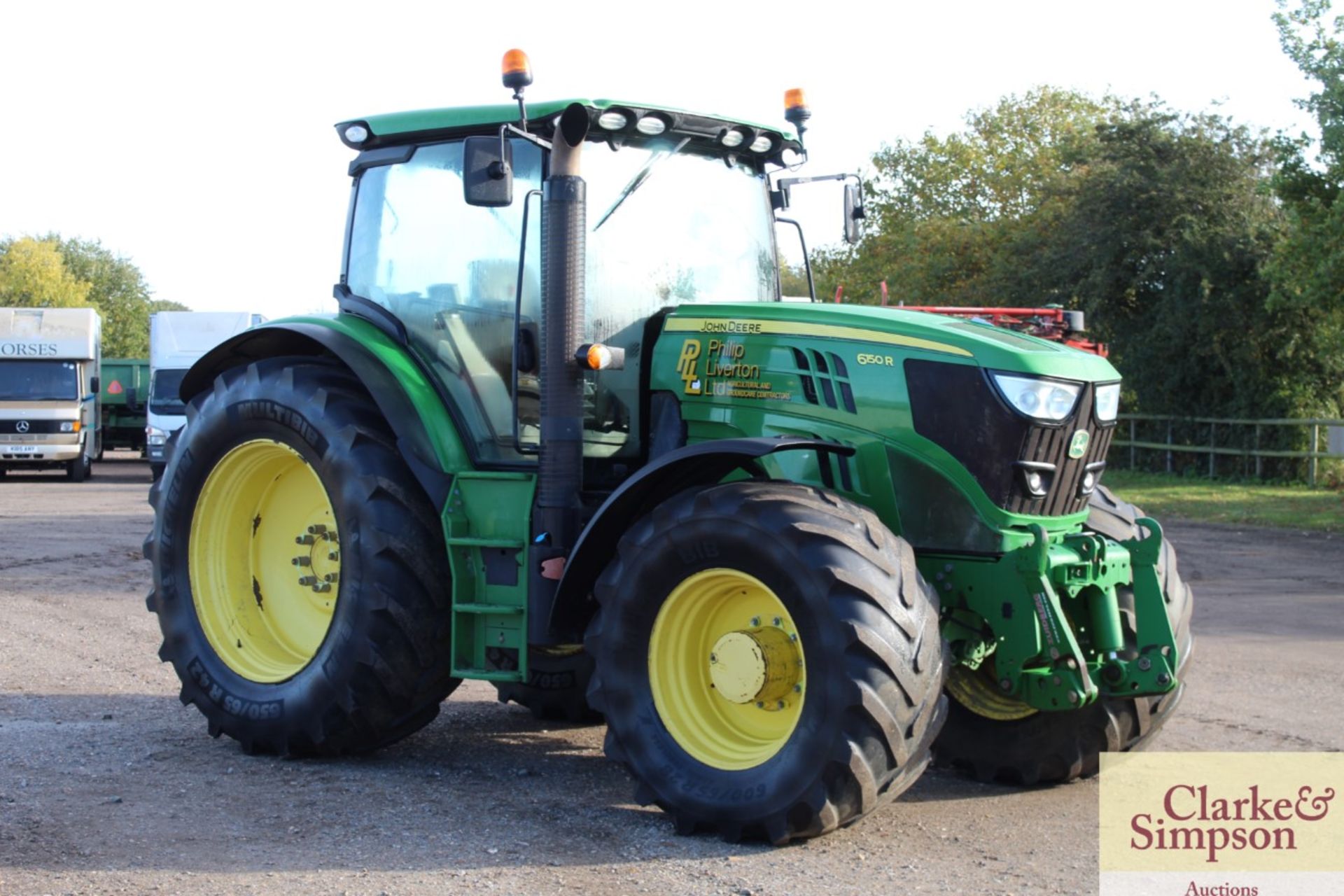 John Deere 6150R 4WD tractor. Registration AX15 VZF. Date of first registration 25/06/2015. 4,792 - Image 7 of 71