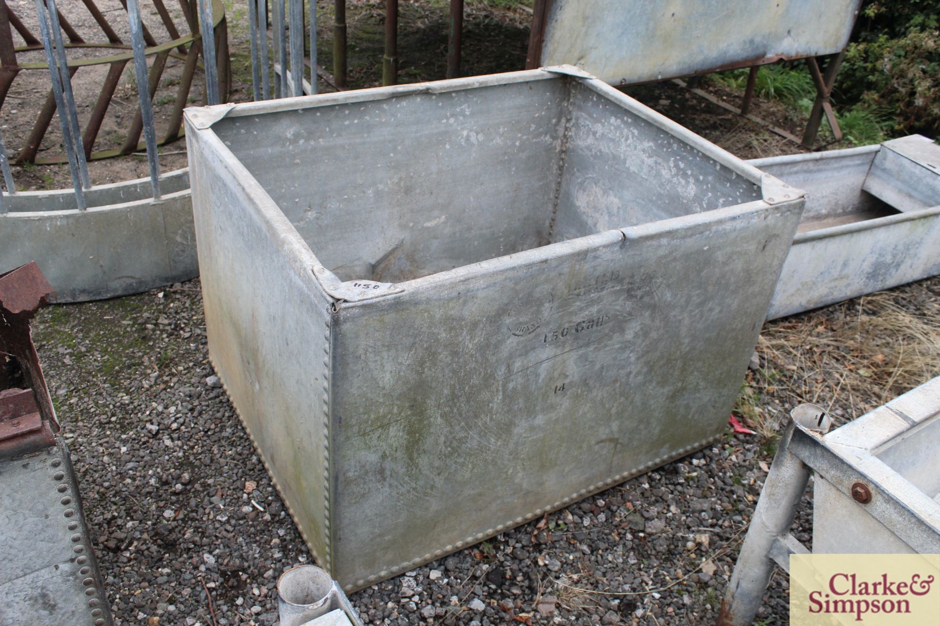 Cattle water tank.