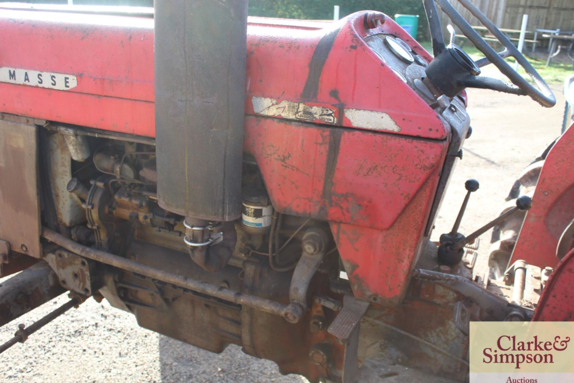 Massey Ferguson 165 2WD tractor. Serial number 545938. Registration WWC 107F. Date of first - Image 6 of 23