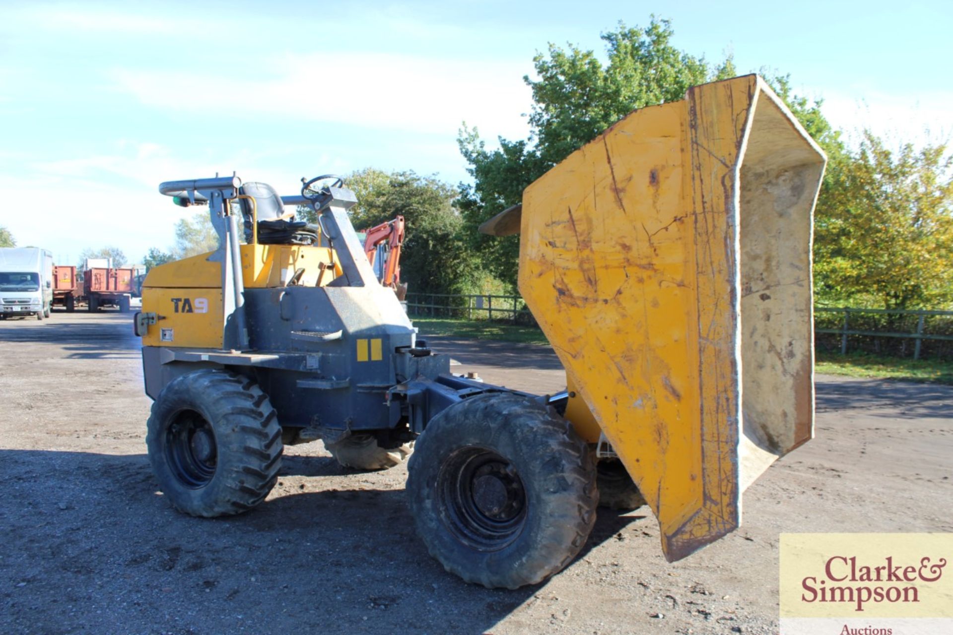 Terex TA9 9T 4WD dumper. 2011. Serial number SLBD1NP0EB5MV2514.500/60-22.5 wheels and tyres. V - Image 23 of 27