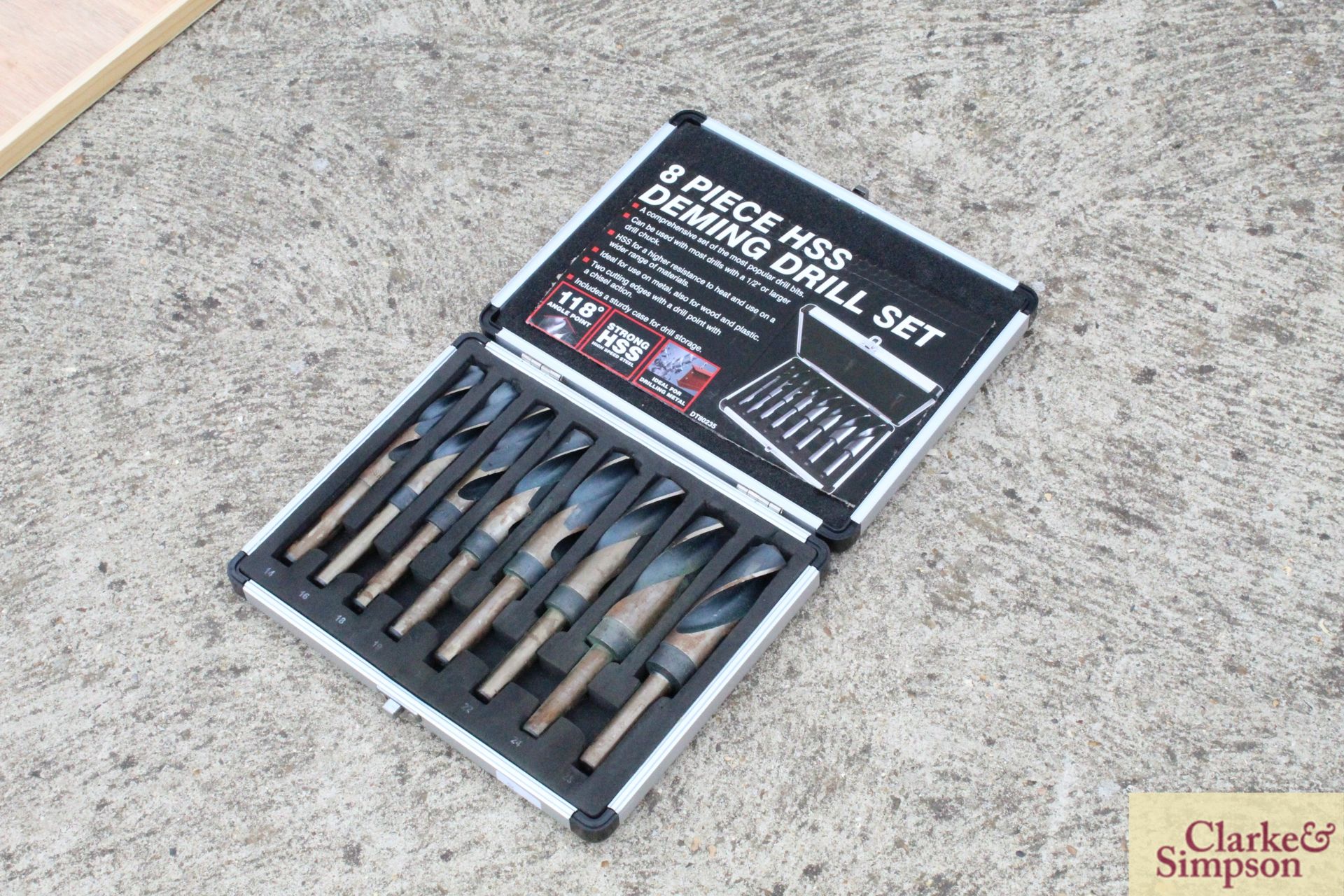 8 piece deming drill set. V