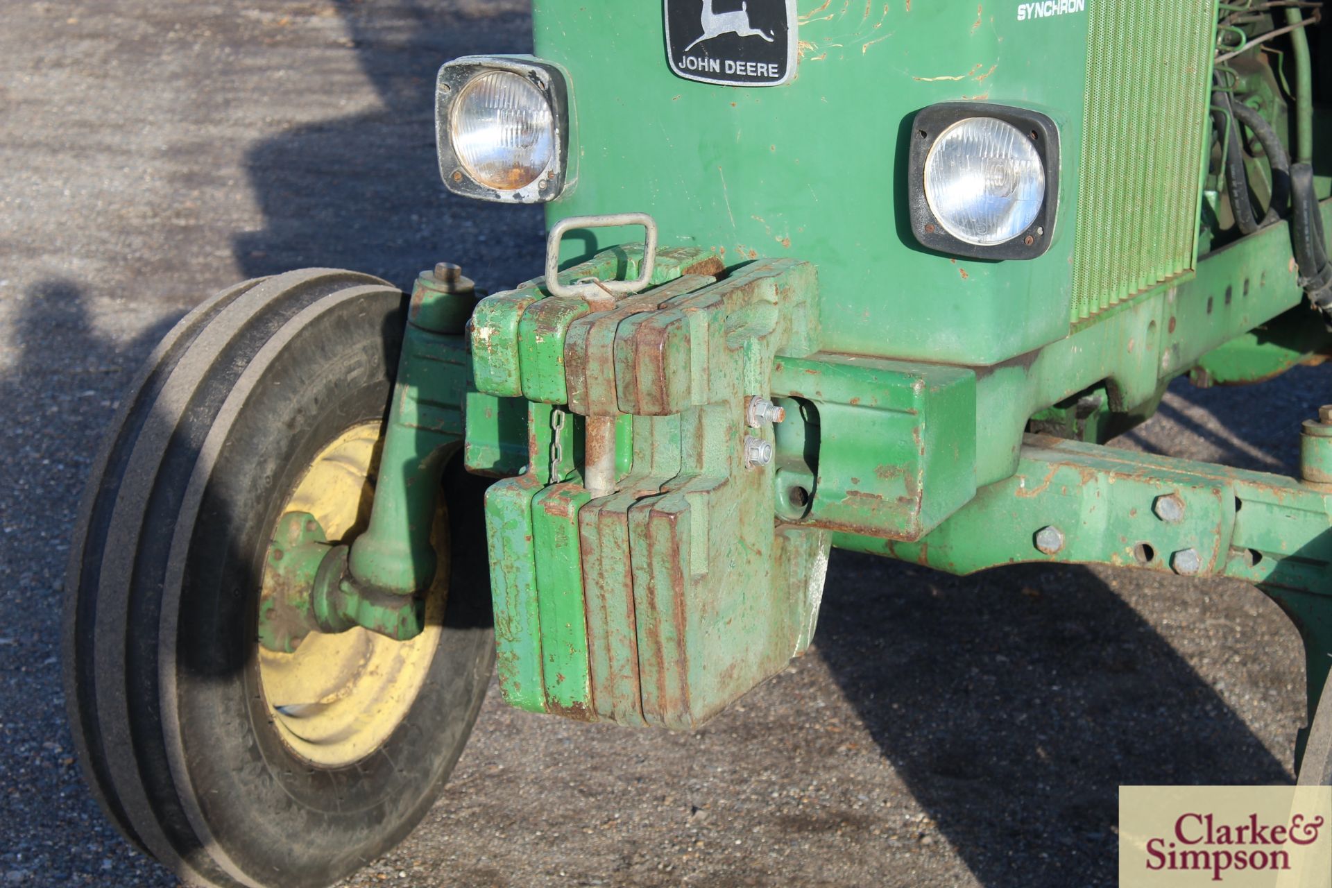 John Deere 1640 2WD tractor. Registration ETH 628V. 1980. 5,328 hours. 13.6R36 rear wheels and - Image 9 of 42