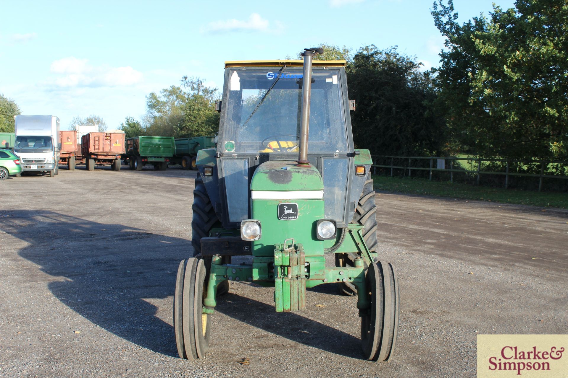 John Deere 1640 2WD tractor. Registration ETH 628V. 1980. 5,328 hours. 13.6R36 rear wheels and - Image 8 of 42