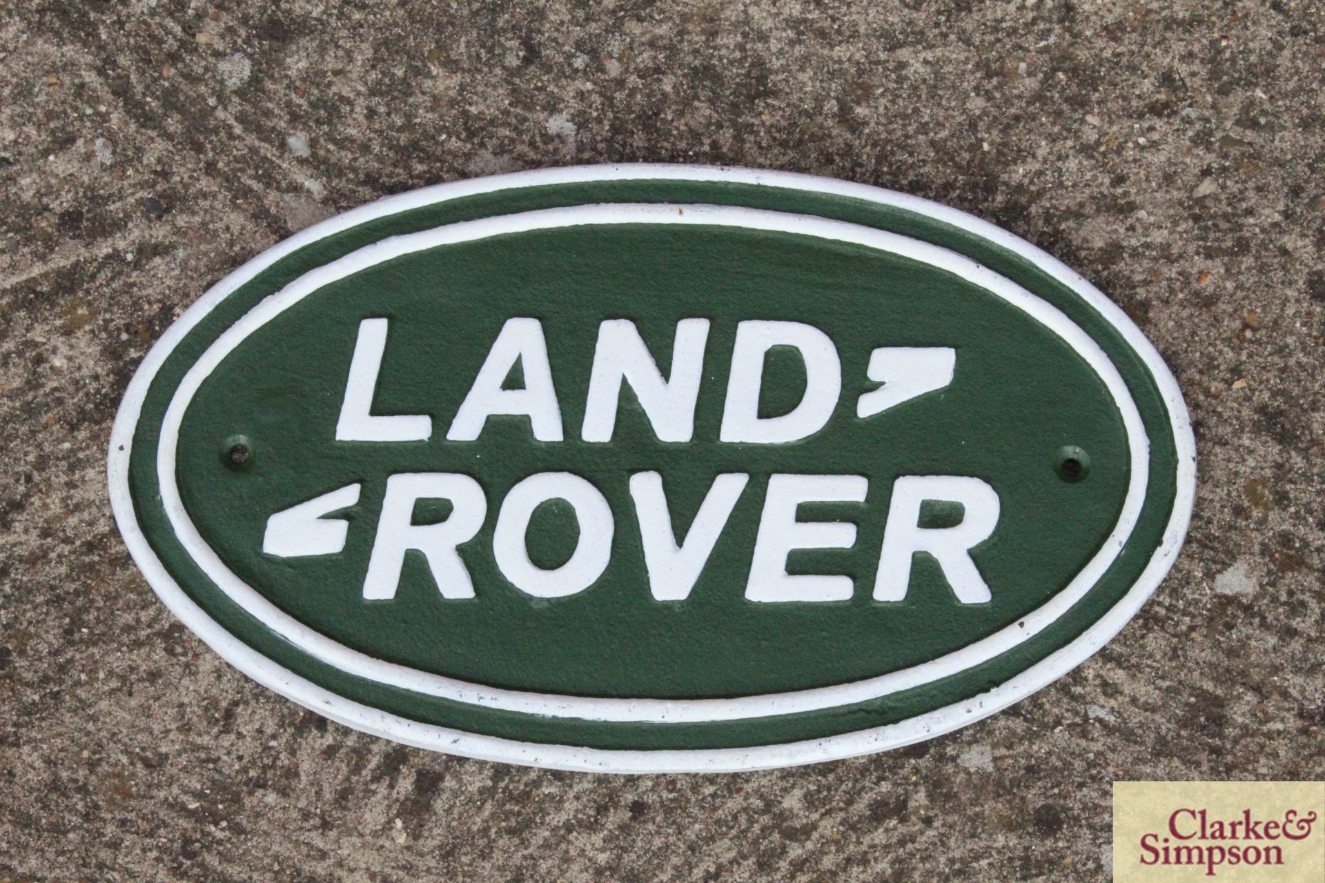 Large Land Rover sign. V