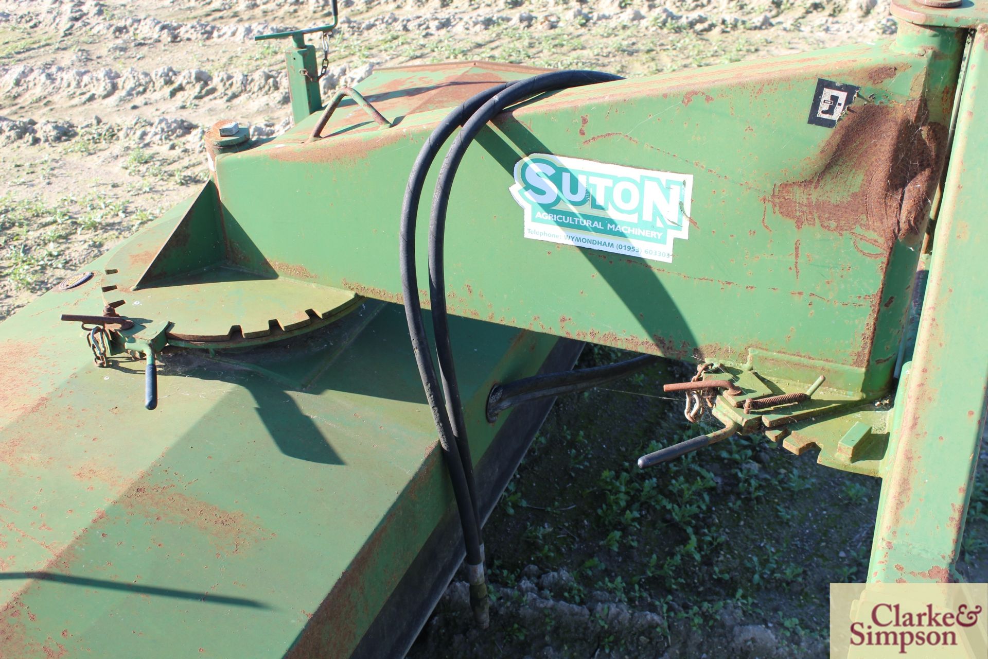 **WITHDRAWN BY VENDOR**  Suton CH-8 linkage mounted hydraulic yard brush. 01/2001. Owned from new. V - Image 8 of 9