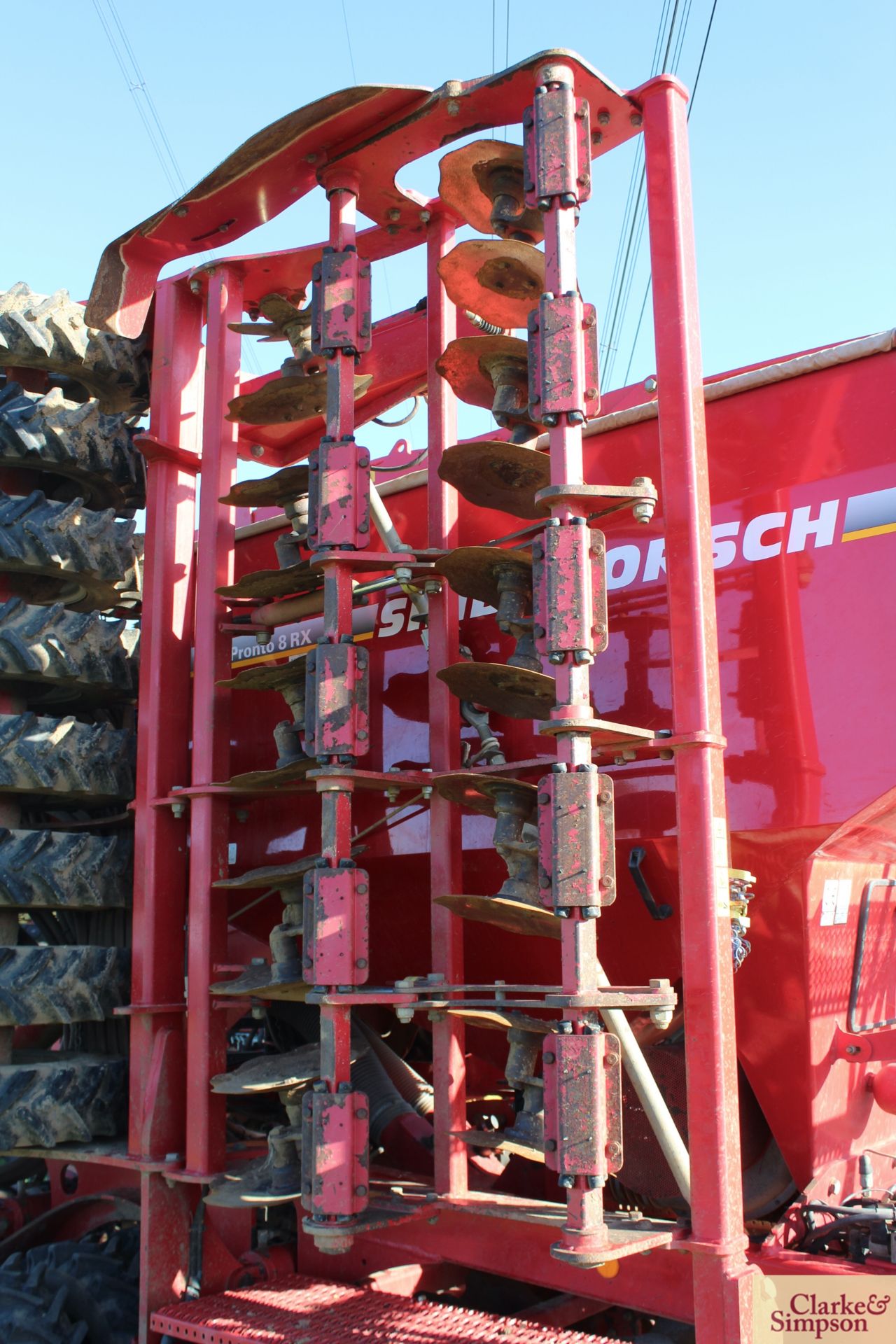 Simba Horsch Pronto 8RX 8m trailed drill. 08/2006. Serial number 23781260. With radar control, wheel - Image 10 of 27