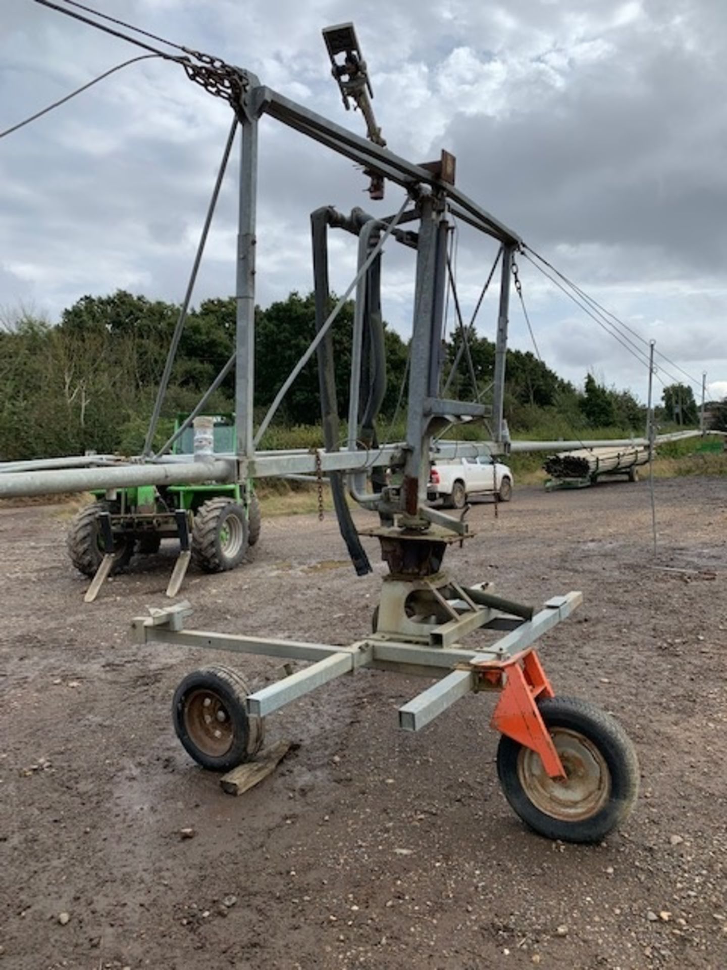 Bauer 64m spray boom irrigator. With 140 rain gun and further full boom section for spares. - Image 12 of 13