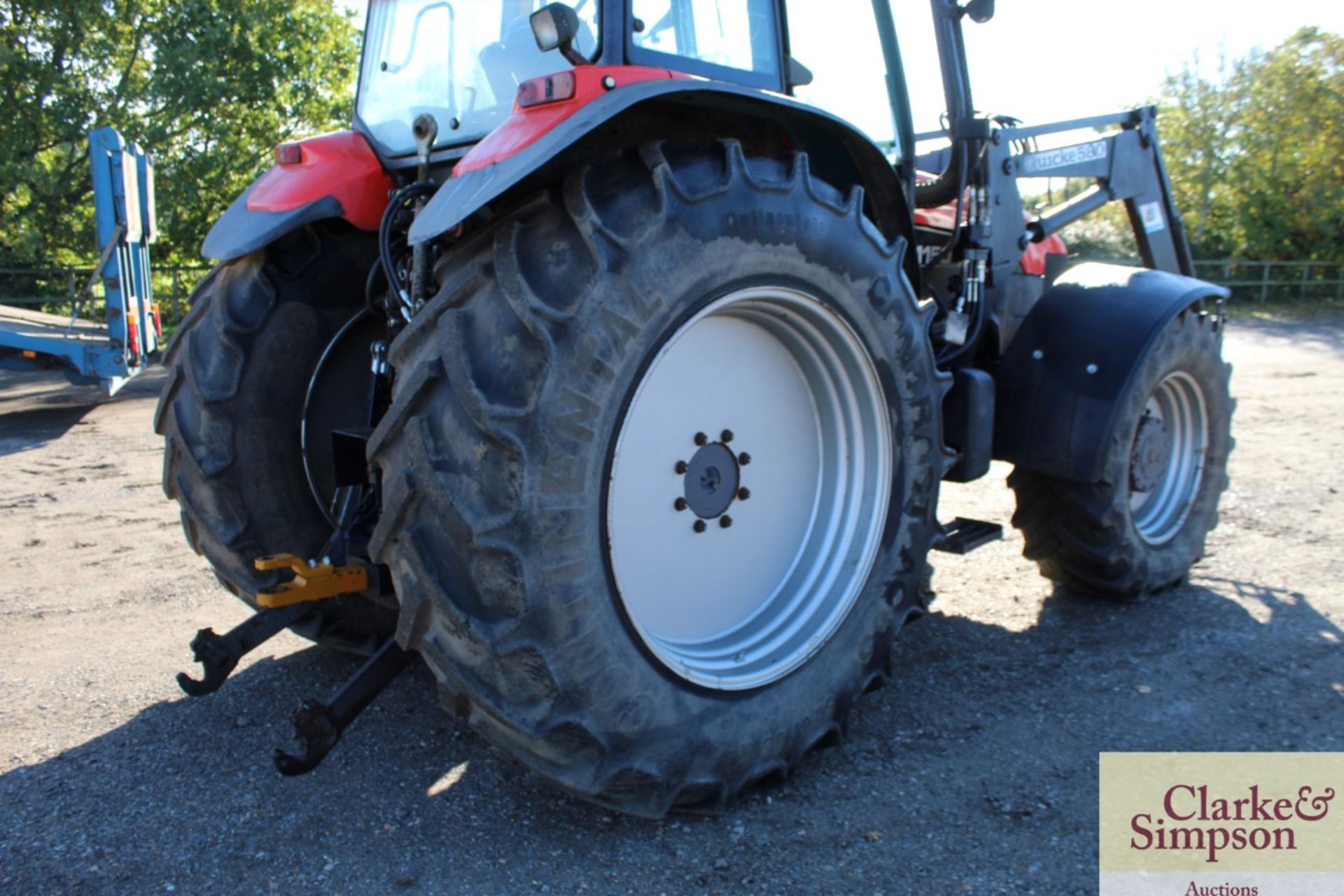 New Holland TM150 4WD tractor. 28/10/2000. 11,839 hours. 520/85R42 rear wheels and tyres @ 60%. - Image 31 of 58