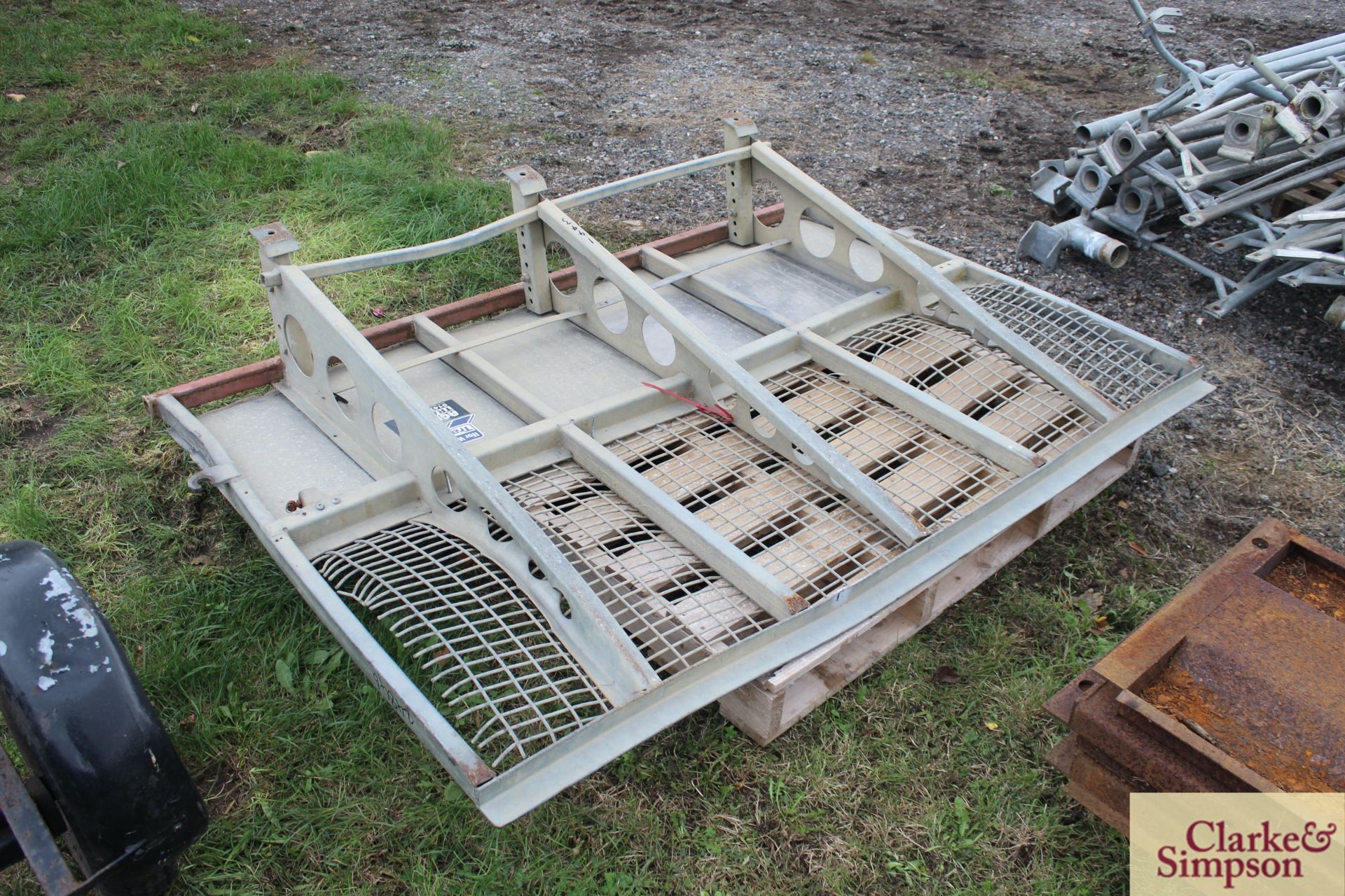 Ifor Williams plant trailer ramp. - Image 3 of 4