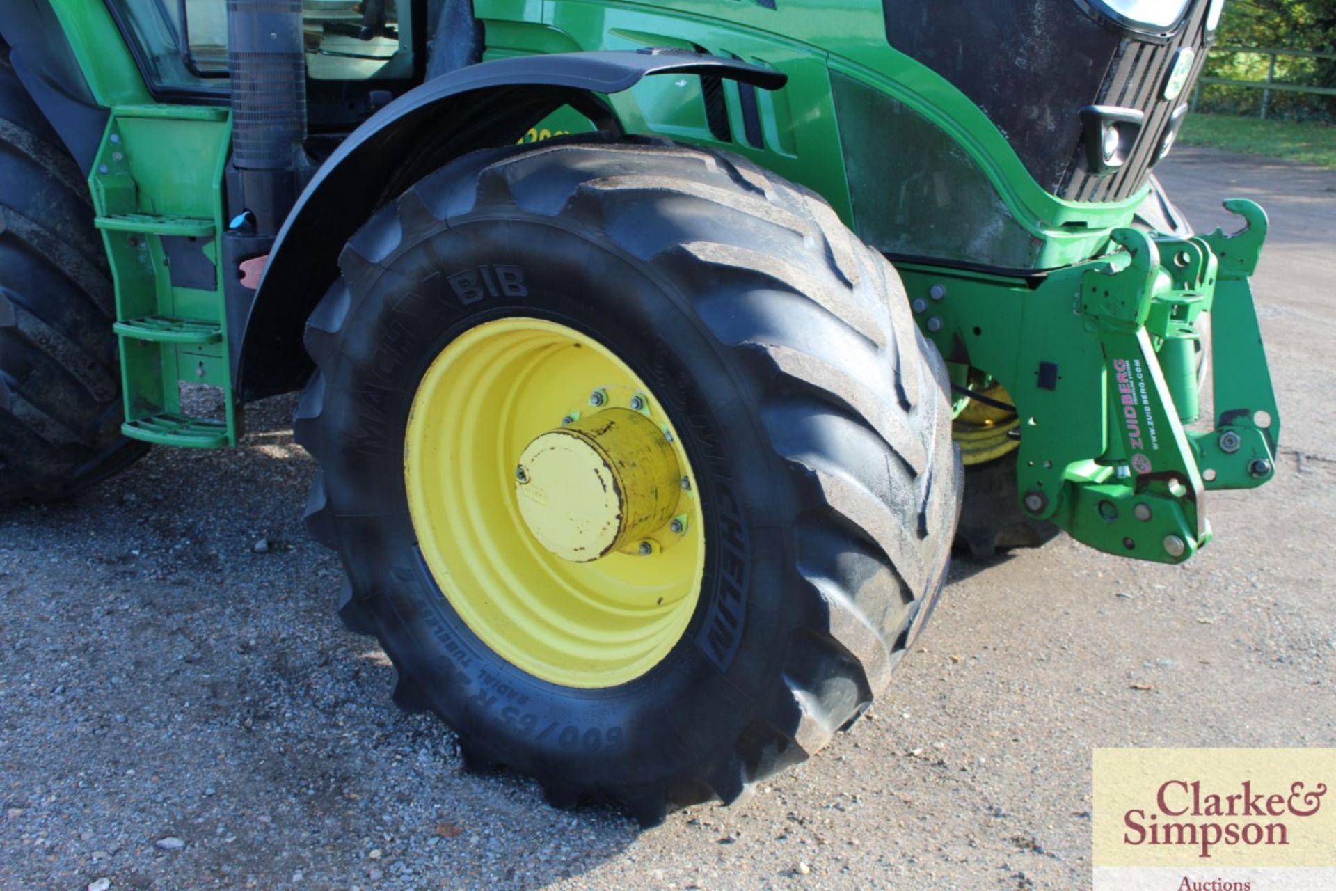 John Deere 6150R 4WD tractor. Registration AX15 VZF. Date of first registration 25/06/2015. 4,792 - Image 35 of 71