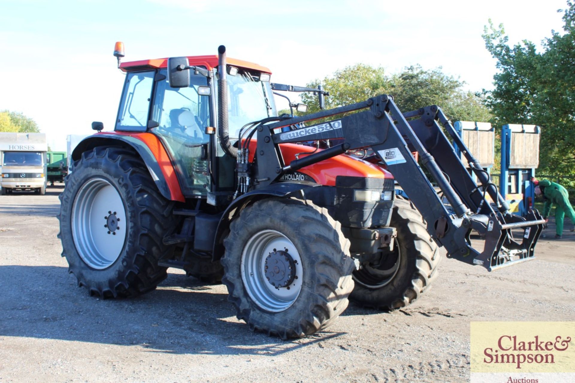 New Holland TM150 4WD tractor. 28/10/2000. 11,839 hours. 520/85R42 rear wheels and tyres @ 60%. - Image 7 of 58
