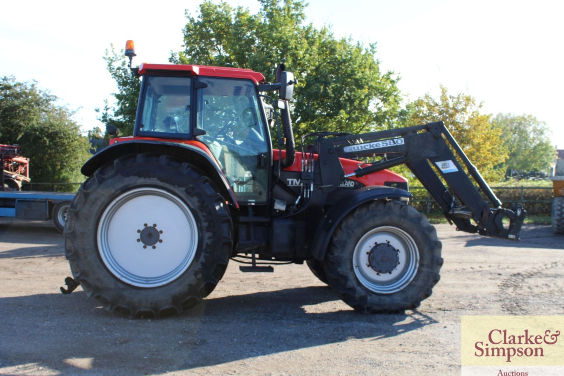 New Holland TM150 4WD tractor. 28/10/2000. 11,839 hours. 520/85R42 rear wheels and tyres @ 60%. - Image 6 of 58