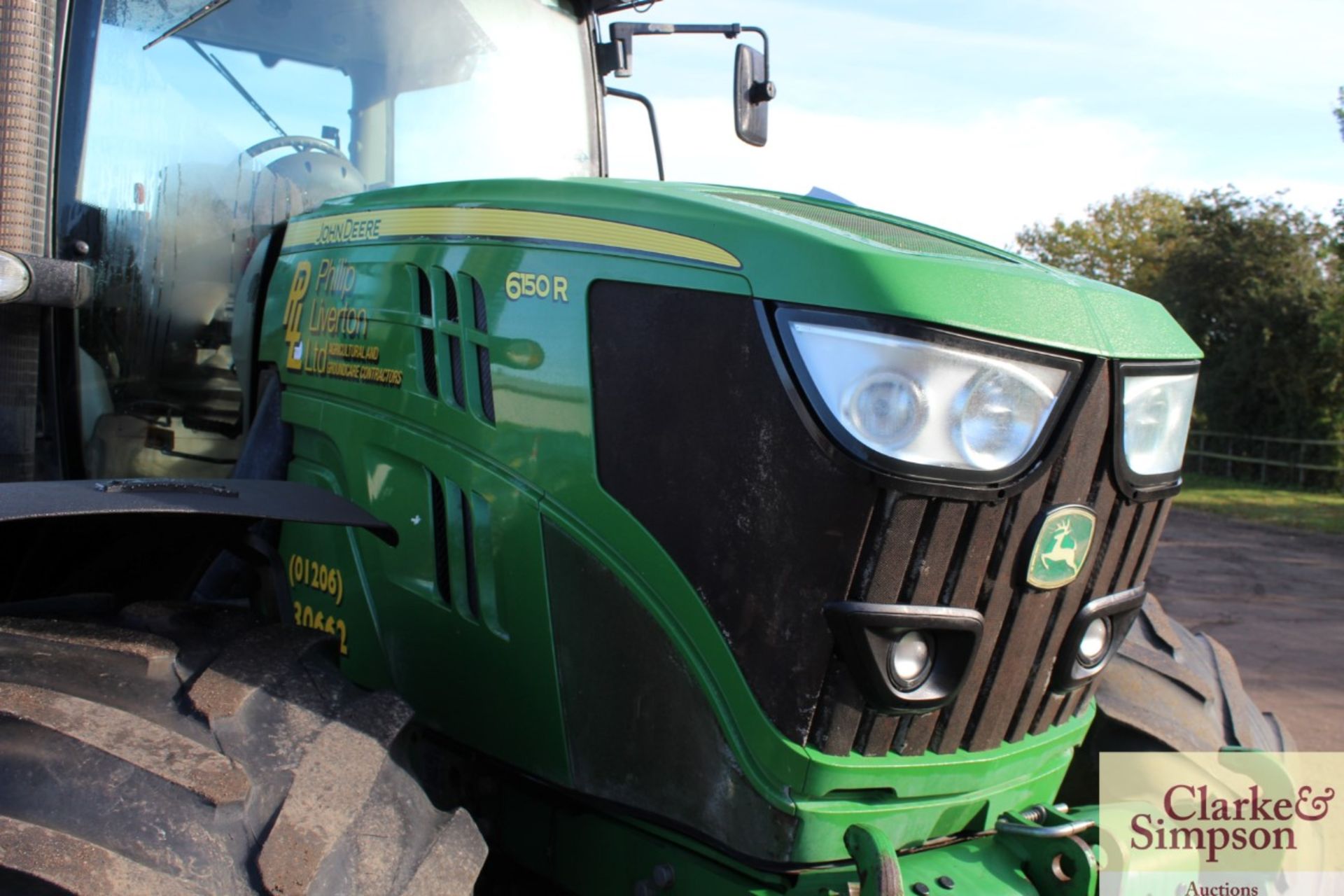 John Deere 6150R 4WD tractor. Registration AX15 VZF. Date of first registration 25/06/2015. 4,792 - Image 38 of 71