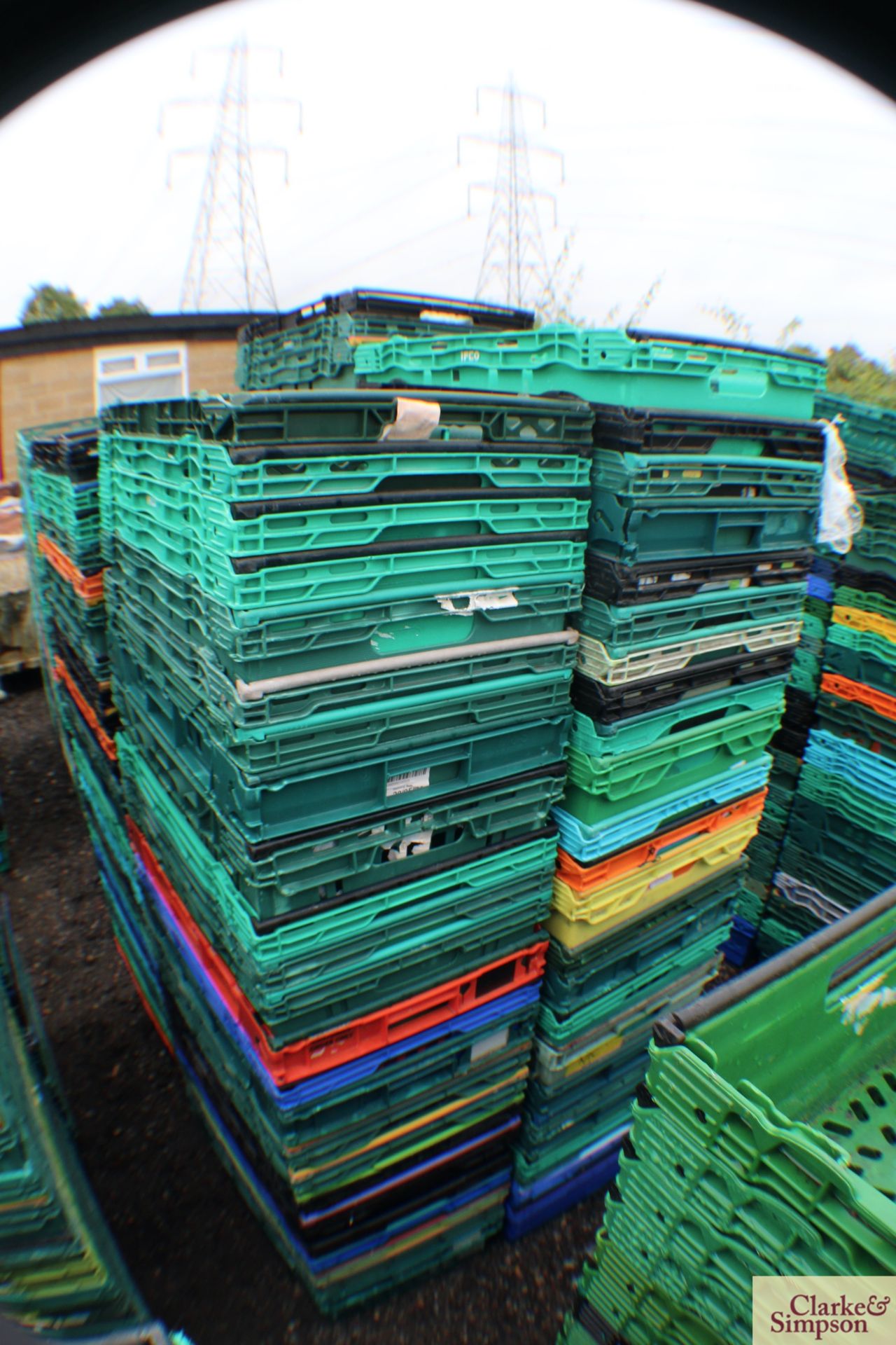 100x vegetable/ produce stacking crates. - Image 2 of 2