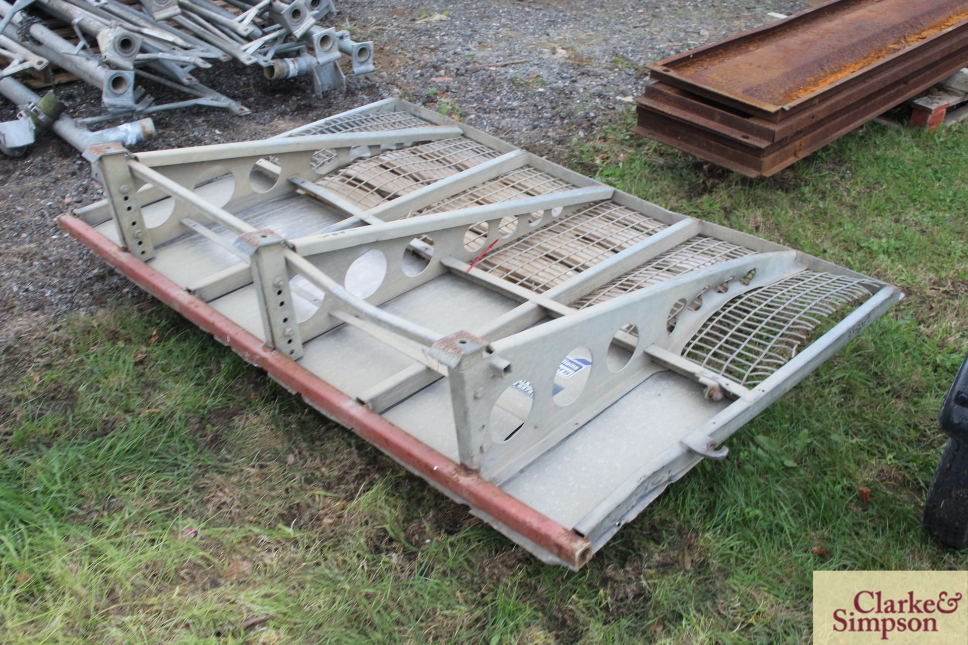 Ifor Williams plant trailer ramp. - Image 2 of 4