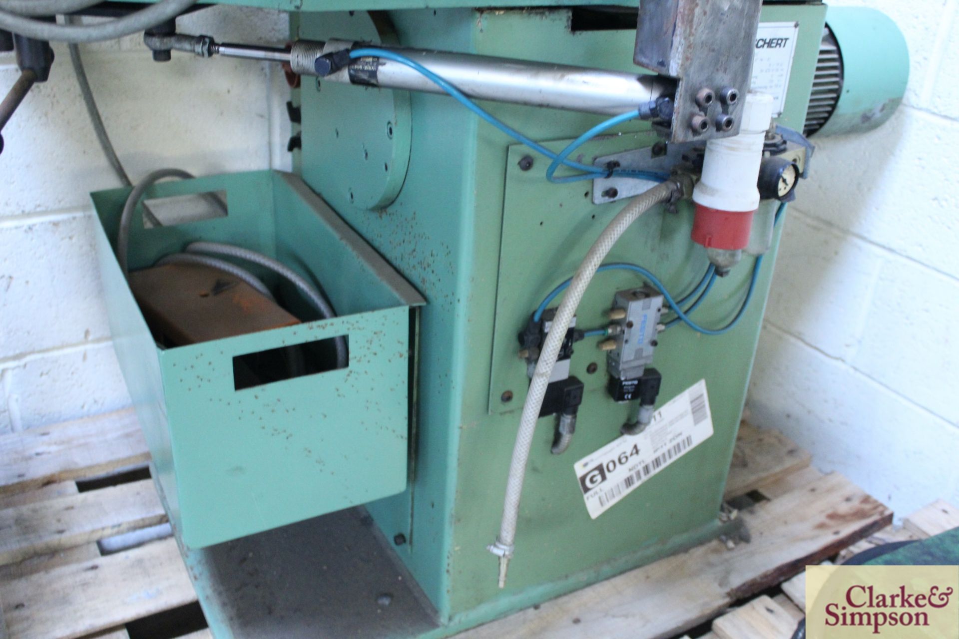 Borchert K30-120 Mini S 3phase notching machine. 1987. With foot pedal. - Image 4 of 6